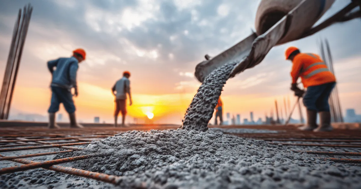 Colado de concreto en obra